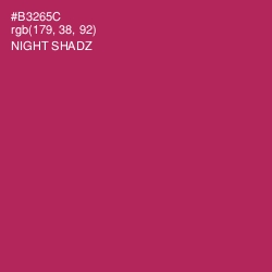 #B3265C - Night Shadz Color Image